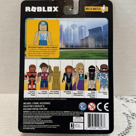 Roblox Neverland Lagoon Crown Collector Mermaid Figure Toy With Code - Picture 2 of 2